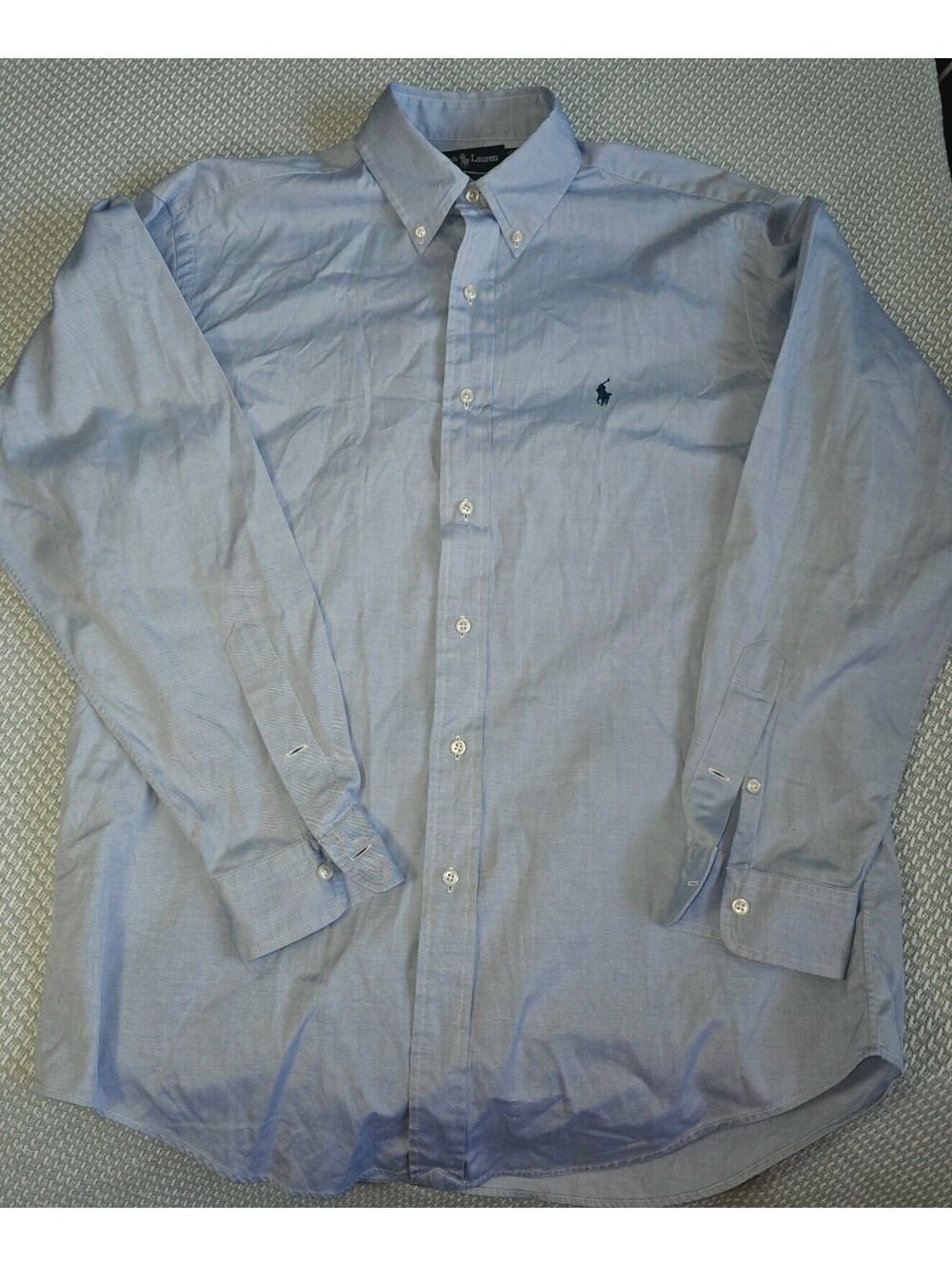 Men's Ralph Lauren Blue Oxford polo shirt size 15 and 1/2 - 34